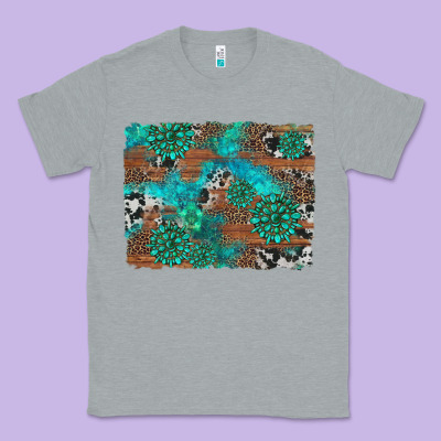 Gemstone Wood And Cowhide Background Classic Tee Designed By Artiststas
