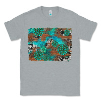 Heather Grey gemstone wood and cowhide background Classic Tee - Artiststas