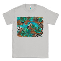 Moon Dust gemstone wood and cowhide background Classic Tee - Artiststas