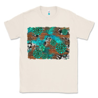 Natural gemstone wood and cowhide background Classic Tee - Artiststas