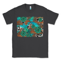 Smoke gemstone wood and cowhide background Classic Tee - Artiststas