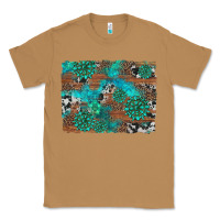 Toasted Coconut gemstone wood and cowhide background Classic Tee - Artiststas