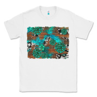 White gemstone wood and cowhide background Classic Tee - Artiststas