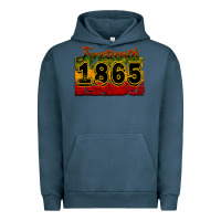 Pigment Midnight Navy juneteenth 1865 Urban Hoodie - CowGirlArtShop