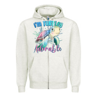 Oatmeal Heather im turtley adorable turtle Zipper Hoodie - MaliasSmallBusiness