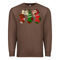 Chestnut Christmas Socks With Santa Letter Premium Sweatshirt - LillyAllenDesigns