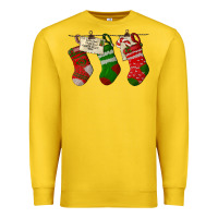 Lemon Christmas Socks With Santa Letter Premium Sweatshirt - LillyAllenDesigns