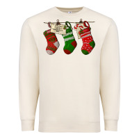 Sandshell Christmas Socks With Santa Letter Premium Sweatshirt - LillyAllenDesigns