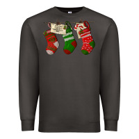 Smoke Christmas Socks With Santa Letter Premium Sweatshirt - LillyAllenDesigns