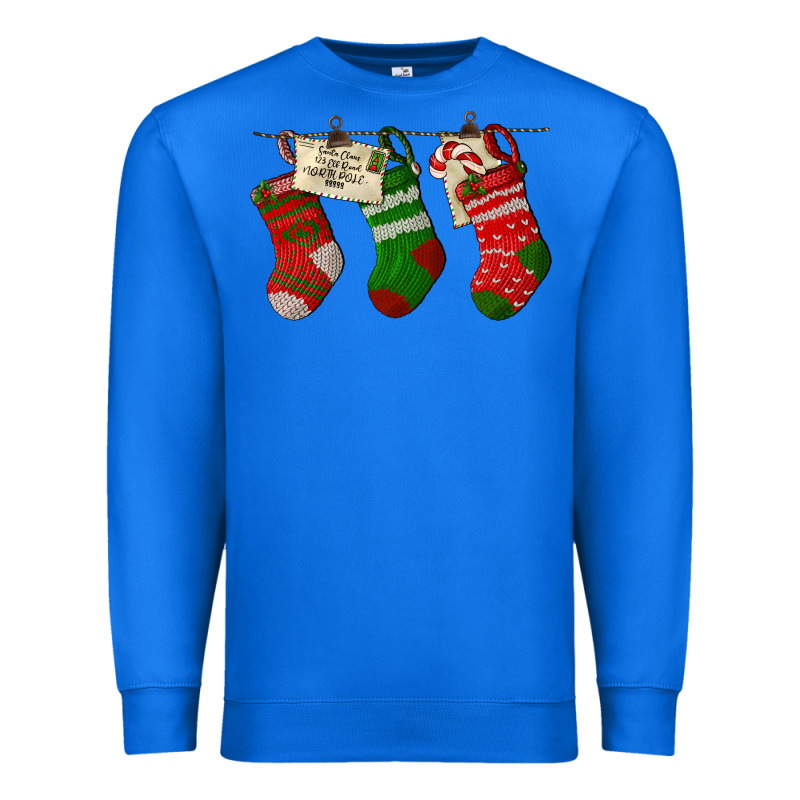 Christmas Socks With Santa Letter Premium Sweatshirt by LillyAllenDesigns | Teevron