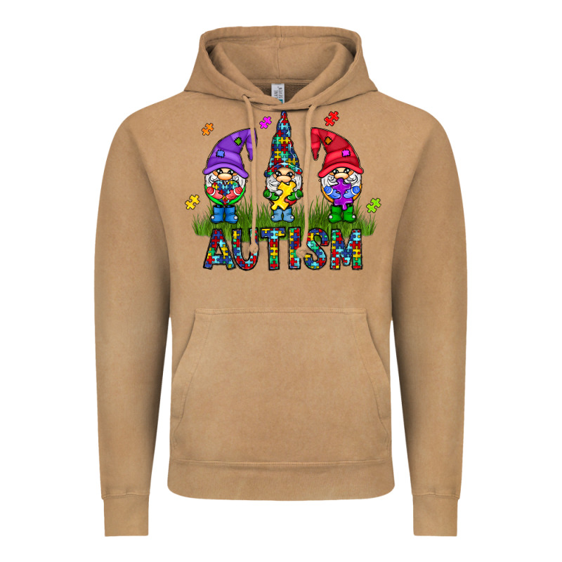 Autism Gnome Vintage Hoodie by CowhideDigitalArt | Teevron