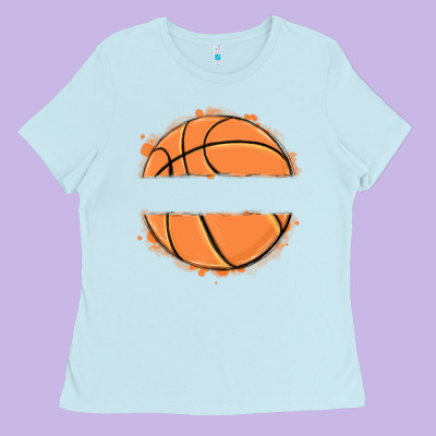 Ladies Tee custom basketball