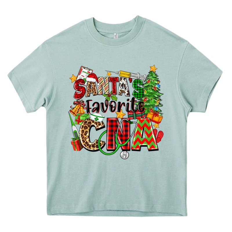 Santa's Favorite Cna Heavy Core Tee by Zillion Design Studio | Teevron