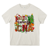 Cream santa's favorite cna Heavy Core Tee - Zillion Design Studio