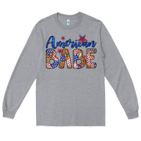 Heather Grey american babe Long Sleeve Tee - LillyAllenDesigns