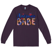 Plum american babe Long Sleeve Tee - LillyAllenDesigns