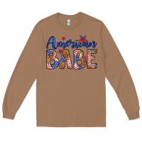 Toasted Coconut american babe Long Sleeve Tee - LillyAllenDesigns