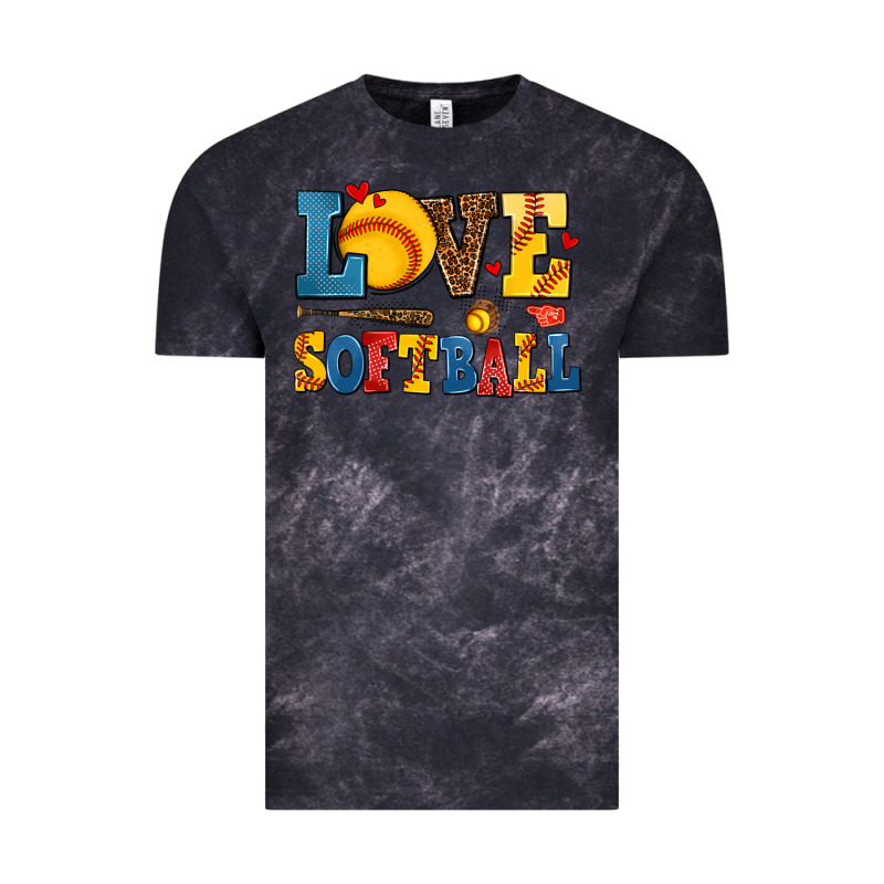 Love Softball Vintage Tee by AdoDesignShop | Teevron