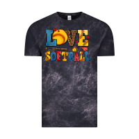 Cloud Black love softball Vintage Tee - AdoDesignShop