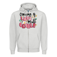 Cooking Is Love Made Edible Zipper Hoodie | Teevron