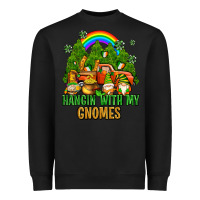 Black hangin with my gnomes with rainbow Heavyweight Sweatshirt - AdoDesignShop