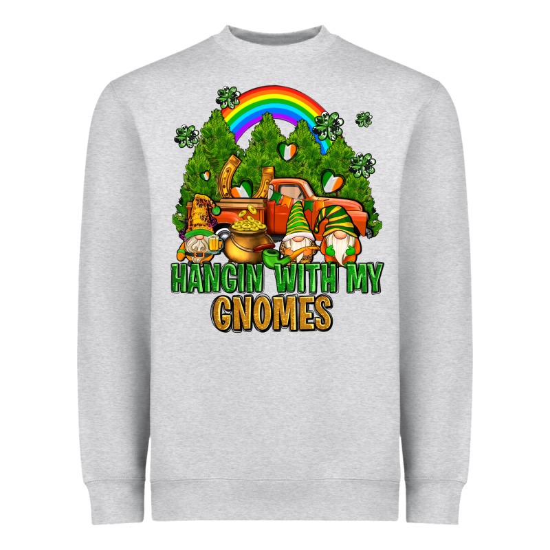 Hangin With My Gnomes With Rainbow Heavyweight Sweatshirt by AdoDesignShop | Teevron