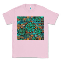 Bubblegum Pink gemstone turquoises aztec leopard cowhide Classic Tee - Artiststas
