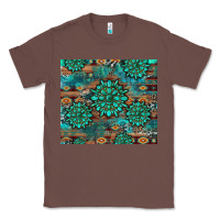 Chestnut gemstone turquoises aztec leopard cowhide Classic Tee - Artiststas