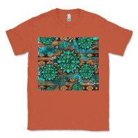 Copper gemstone turquoises aztec leopard cowhide Classic Tee - Artiststas