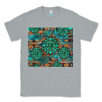 Heather Grey gemstone turquoises aztec leopard cowhide Classic Tee - Artiststas