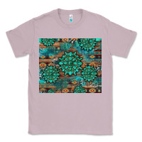 Lilac gemstone turquoises aztec leopard cowhide Classic Tee - Artiststas
