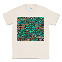 Natural gemstone turquoises aztec leopard cowhide Classic Tee - Artiststas