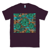 Plum gemstone turquoises aztec leopard cowhide Classic Tee - Artiststas