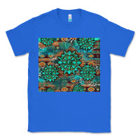 True Royal gemstone turquoises aztec leopard cowhide Classic Tee - Artiststas