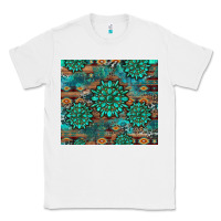 White gemstone turquoises aztec leopard cowhide Classic Tee - Artiststas