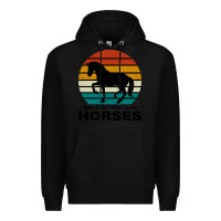 Black Just A Girl Who Loves Horses Premium Hoodie - Bettercallsaul