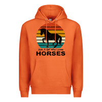 Carrot Just A Girl Who Loves Horses Premium Hoodie - Bettercallsaul
