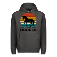 Charcoal Heather Just A Girl Who Loves Horses Premium Hoodie - Bettercallsaul