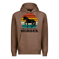 Chestnut Just A Girl Who Loves Horses Premium Hoodie - Bettercallsaul