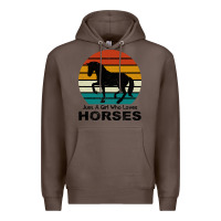 Coffee Just A Girl Who Loves Horses Premium Hoodie - Bettercallsaul