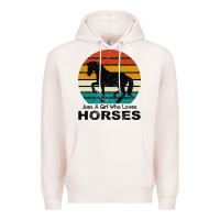Pale Pink Just A Girl Who Loves Horses Premium Hoodie - Bettercallsaul