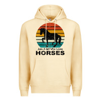 Just A Girl Who Loves Horses Premium Hoodie | Teevron