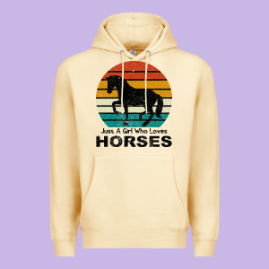 Just A Girl Who Loves Horses Premium Hoodie Designed By Bettercallsaul