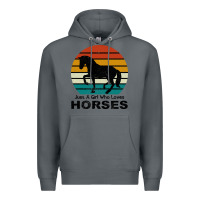 Rock Just A Girl Who Loves Horses Premium Hoodie - Bettercallsaul