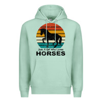 Seafoam Just A Girl Who Loves Horses Premium Hoodie - Bettercallsaul