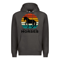 Smoke Just A Girl Who Loves Horses Premium Hoodie - Bettercallsaul