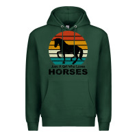 Sports Green Just A Girl Who Loves Horses Premium Hoodie - Bettercallsaul