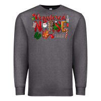 Charcoal Heather Registered Nurse Christmas Premium Sweatshirt - LillyAllenDesigns
