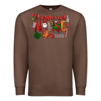 Chestnut Registered Nurse Christmas Premium Sweatshirt - LillyAllenDesigns
