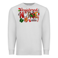 Dove Grey Registered Nurse Christmas Premium Sweatshirt - LillyAllenDesigns